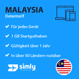 Malaysia Daten SIM-Karte