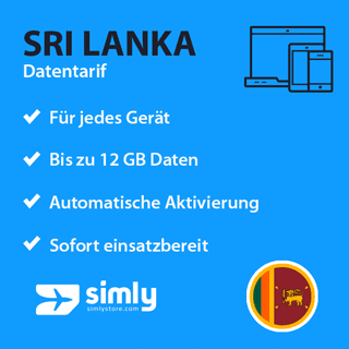 Sri Lanka Daten SIM-Karte